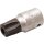 BGS technic Bit-Einsatz | Antrieb Innenvierkant 6,3 mm (1/4") | TS-Profil (für Torx Plus) mit Bohrung TS50