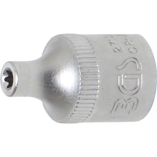 BGS technic Steckschlüssel-Einsatz E-Profil | Antrieb Innenvierkant 10 mm (3/8") | SW E4