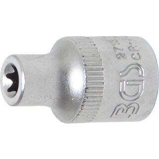 BGS technic Steckschlüssel-Einsatz E-Profil | Antrieb Innenvierkant 10 mm (3/8") | SW E7