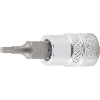 BGS technic Bit-Einsatz | Antrieb Innenvierkant 6,3 mm (1/4") | Innensechskant 3/32"