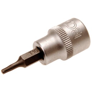 BGS technic Bit-Einsatz | Antrieb Innenvierkant 10 mm (3/8") | T-Profil (für Torx) T10