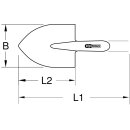 KS-TOOLS BRONZEplus Frankfurter Schaufel gerader Stiel