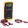 KS-TOOLS Digital Multimeter inkl. Prüfspitzen und Krokodilklemmen