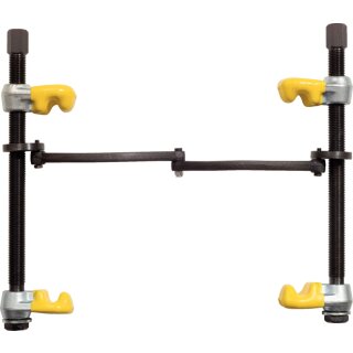 KS-TOOLS Federspanner mit Sicherheitsbügel, kunststoffbeschichteten Haken, 240mm