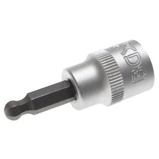 BGS technic Bit-Einsatz | Antrieb Innenvierkant 10 mm (3/8") | Innensechskant mit Kugelkopf 5,5 mm
