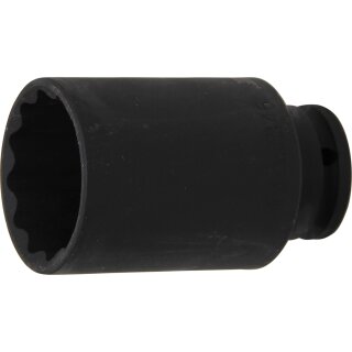 BGS technic Kraft-Steckschlüssel-Einsatz Zwölfkant | Antrieb Innenvierkant 12,5 mm (1/2") | SW 46 mm