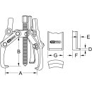 KS-TOOLS Universal-Abzieher 3-armig, 20-230mm