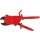 KS-TOOLS Einhand-Ratschenkabelschere mit Schutzisolierung, 310mm