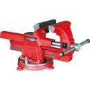 KS-TOOLS Schraubstock mit Rundteller, 120 mm