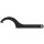 KS-TOOLS Fester Hakenschlüssel mit Zapfen, 155-165 mm