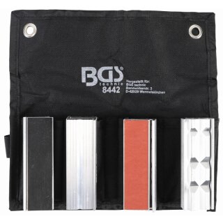 BGS technic Schraubstock-Schutzbacken-Satz | Aluminium | 100 mm | 8-tlg.