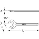 KS-TOOLS Einmaul-Kraftschlüssel, 100mm