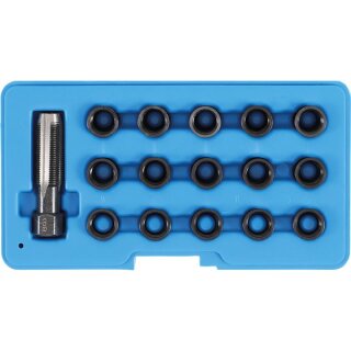 BGS technic Reparatursatz für Zündkerzengewinde | M14 x 1,25 mm | 16-tlg.