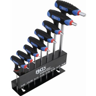 BGS technic T-Griff-Schlüssel-Satz | Innensechskant 2 - 10 mm | 8-tlg.