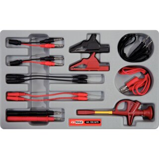 KS-TOOLS 12/24V Diagnose Prüf- und Mess-Kabel-Satz, 13-tlg.