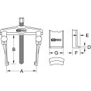 KS-TOOLS Schnellspann-Universal-Abzieher 2-armig schlank,...
