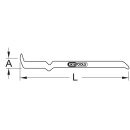 KS-TOOLS BRONZEplus Montierhebel schwere, gekröpfte Ausführung 600 mm