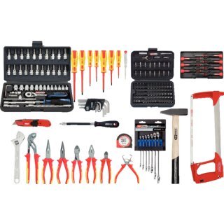 KS-TOOLS Premium Max Elektriker-Werkzeugkoffer, 195-tlg.