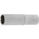 BGS technic Steckschlüssel-Einsatz Zwölfkant, tief | Antrieb Innenvierkant 12,5 mm (1/2") | SW 16 mm