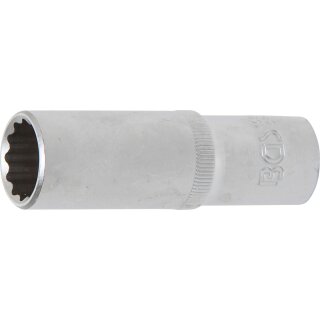BGS technic Steckschlüssel-Einsatz Zwölfkant, tief | Antrieb Innenvierkant 12,5 mm (1/2") | SW 17 mm