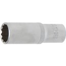BGS technic Steckschlüssel-Einsatz Zwölfkant, tief | Antrieb Innenvierkant 12,5 mm (1/2") | SW 19 mm