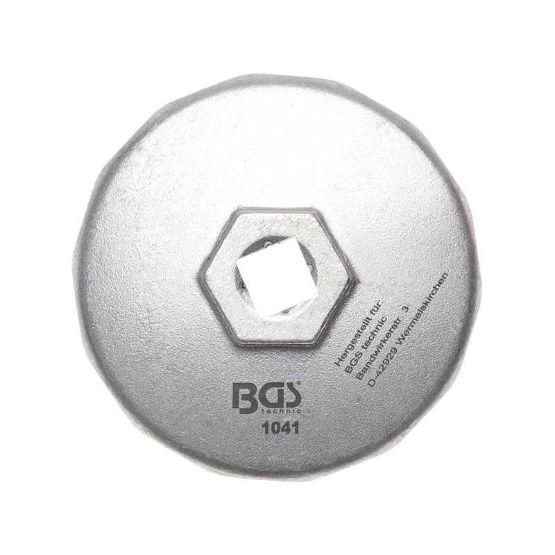 Ölfilter-Steckschlüsselbuchse 74 mm 14-Flöten-Aluminium-Ölfilterschlüssel-Steckschlüssel-Entfernungswerkzeug 903 Silber Farbe 