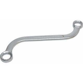 BGS technic S-Form Doppel-Ringschlüssel Zwölfkant | SW 16 x 17 mm