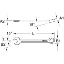 KS-TOOLS BRONZEplus Ringmaulschlüssel 28 mm