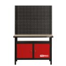 KS-TOOLS Profi-Werkbank mit 2 Türen, H840xB1200xT600mm