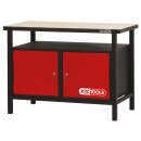 KS-TOOLS Profi-Werkbank mit 2 Türen, H840xB1200xT600mm