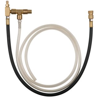 KS-TOOLS Manometer-Anschlussschlauch mit 1/4" Schlauchanschluss mit Ventil für Bosch CSI und GM TBI Systeme
