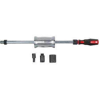 KS-TOOLS M27+M17+10mm Injektoren-Auszieher-Satz mit 1,5 kg Schlaggewicht, 4-tlg.
