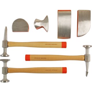 KS-TOOLS Aluminium-Karosserie-Ausbeul-Satz, 7-tlg.