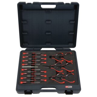 KS-TOOLS Feinmechanik-Werkzeug-Satz, 21-tlg.