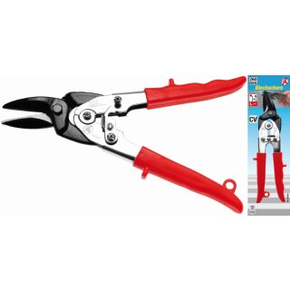 Kraftmann Blechschere | links / gerade schneidend | 260 mm
