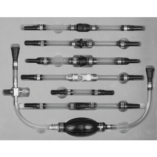 KS-TOOLS Diesel-Entlüftungs-/Vorbefüllungs-Satz, 7-tlg.