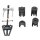 KS-TOOLS Scheibenwischarm-Abzieher-Satz,6-tlg.