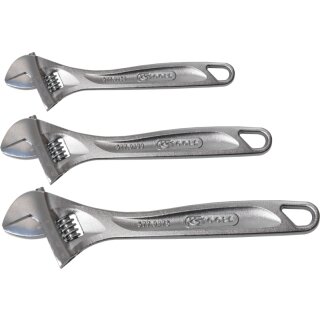 KS-TOOLS CLASSIC Rollgabelschlüssel-Satz, verstellbar, 3-tlg.