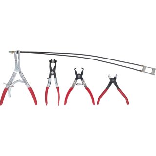 KS-TOOLS KFZ Schlauchschellenzangen-Satz, 4-tlg.