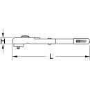 KS-TOOLS 3/8" Drehmomentschlüssel mit Schutzisolierung und Umschalt-Ratschenkopf, 5-50Nm
