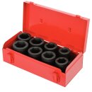 KS-TOOLS 1" Sechskant-Kraft-Stecknuss-Satz, kurz,...