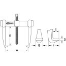 KS-TOOLS Universal-Abzieher 2-armig mit Ganzstahlhaken,...