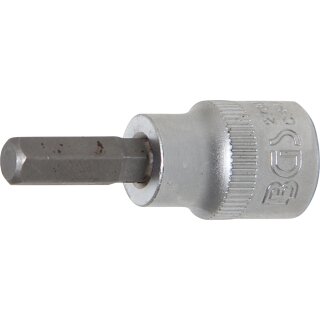 BGS technic Bit-Einsatz | Antrieb Innenvierkant 10 mm (3/8") | Innensechskant 9/32"