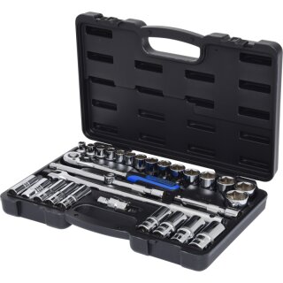 KS-TOOLS 1/2" CHROMEplus Steckschlüssel-Satz, 30-tlg.
