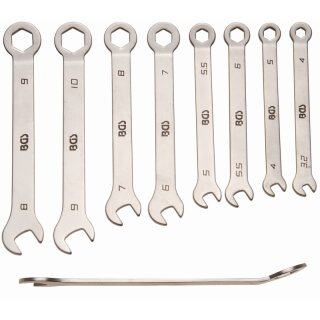 BGS technic Maul-Ringschlüssel-Satz | Mini-Ausführung | SW 4 - 10 mm | 8-tlg.