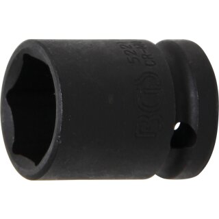 BGS technic Kraft-Steckschlüssel-Einsatz Sechskant | Antrieb Innenvierkant 12,5 mm (1/2") | SW 21 mm