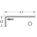 KS-TOOLS BRONZEplus Innensechskant-Winkelstiftschlüssel 11/16"