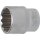 BGS technic Steckschlüssel-Einsatz Zwölfkant | Antrieb Innenvierkant 12,5 mm (1/2") | SW 27 mm