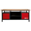 KS-TOOLS XXL-Werkbank mit 3 Schubladen und 1 Tür