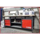KS-TOOLS XXL-Werkbank mit 3 Schubladen und 1 Tür